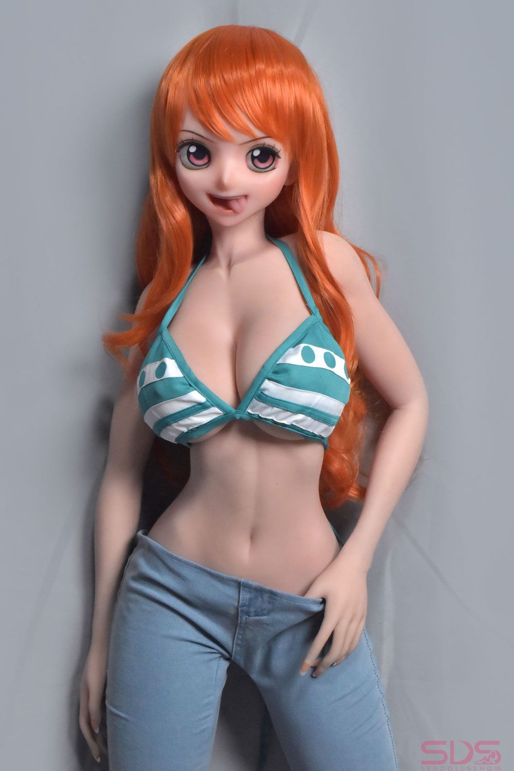 Elsababe Nami Sex Doll 148cm4ft10 Silicone E-cup Cartoon Character Sex Doll  -SexDollsShow